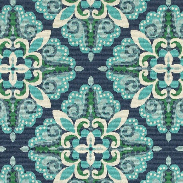 4' X 6' Indoor / Outdoor Area Rug - Blue / Green