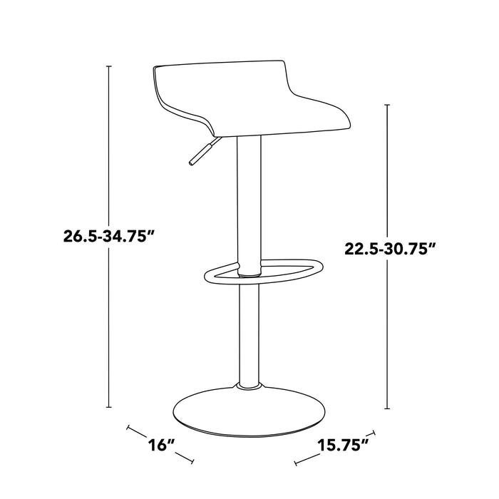Ale - Industrial Barstool (Set of 2) Lumi Source