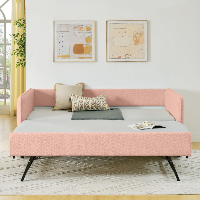 Upholstered Daybed With Pop Up Trundle Home Essentials