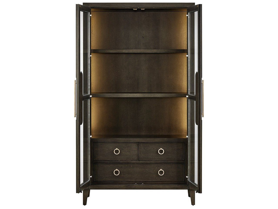 Fenwick - Display Cabinet - Dark Brown Universal Furniture