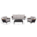 Sofa Set With Armrests - Black Home Essentials