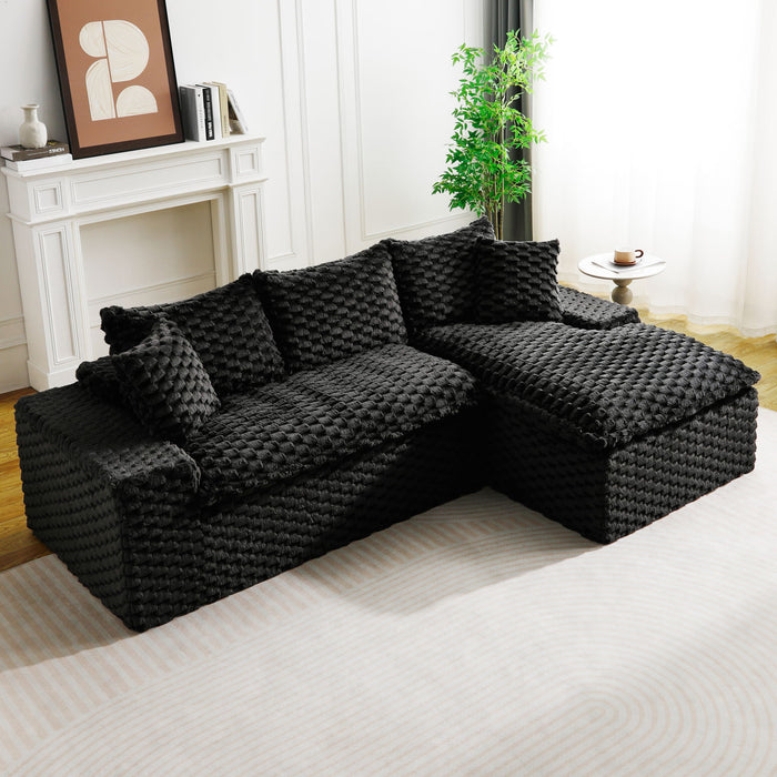 Modular Sofa, Convertible Twin Seat With Chaise Lounge Home Essentials