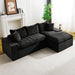 Modular Sofa, Convertible Twin Seat With Chaise Lounge Home Essentials
