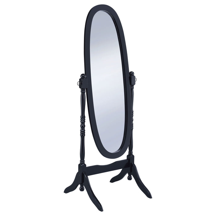 Dunne - Cheval Mirror With Oval Frame Furniture Max