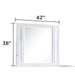 Abigale - Mirror For Dresser Top Made With LED (Includes Only Mirror) - White Matrix Furniture Group