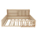Platform Bed Frame With Guardrail, Storage Shelves & Bookshelf Home Essentials