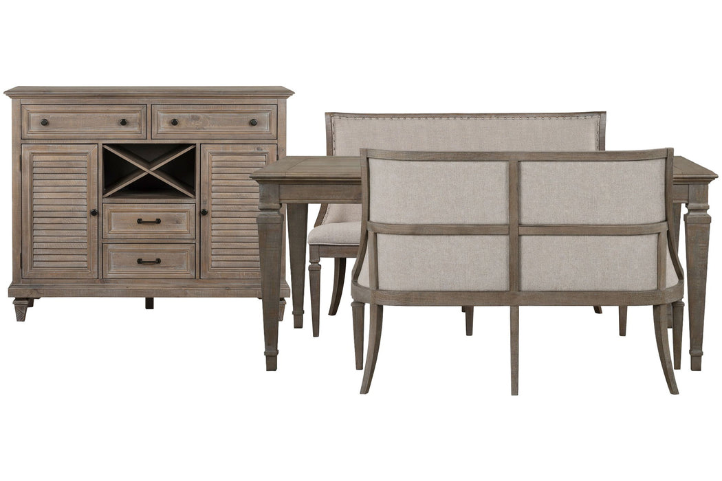 Lancaster - 4 Piece Extendable Rectangular Dining Table Set Magnussen Furniture