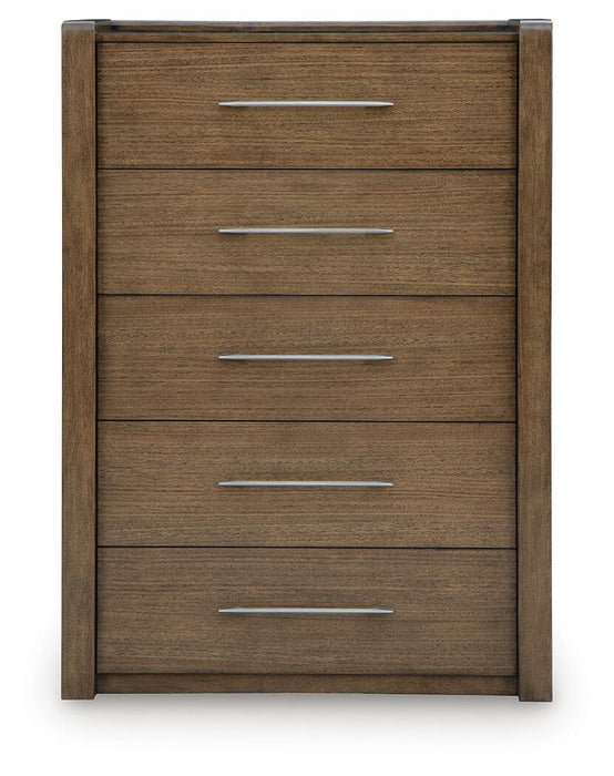 Marxmore - Five Drawer Chest - Brown Benchcraft®