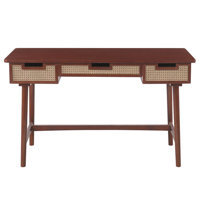 Writing Desk With 3 Drawers For Living Room Noble House