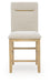 Lasinger - Upholstered Barstool (Set of 2) - Light Brown Signature Design by Ashley®