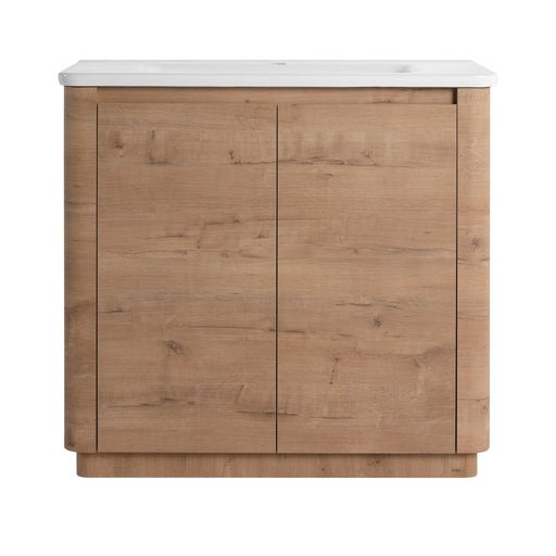 Freestanding Bathroom Vanity With Sink & 2 Soft Close Doors Home Essentials