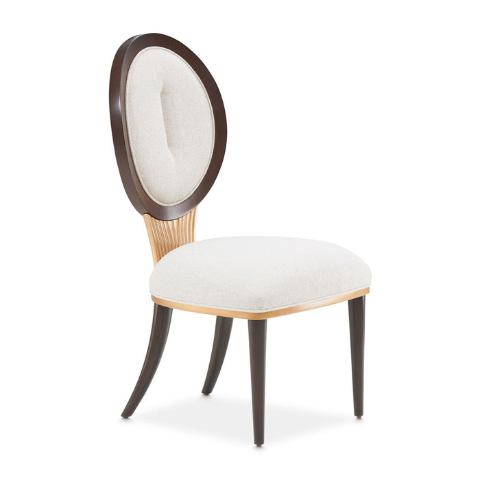 Camellia Field - Dining Side Chair (Set of 2) - Linen / Warm Pecan