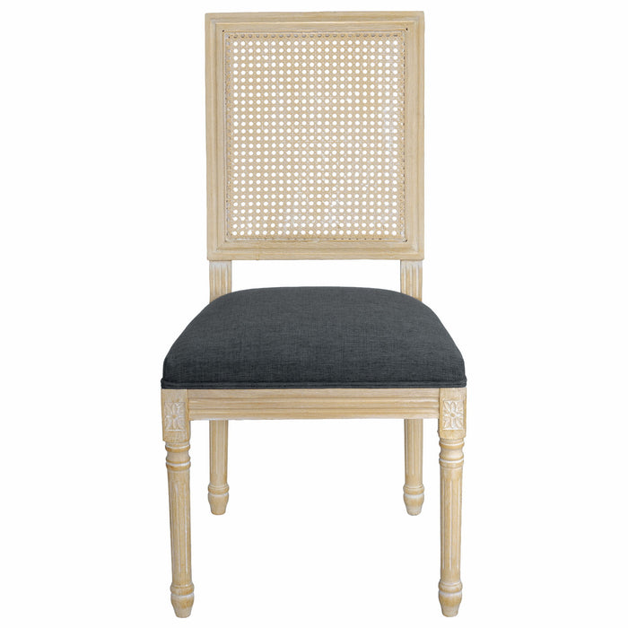 Dining Chairs With Square Back (Set of 2) Home Essentials