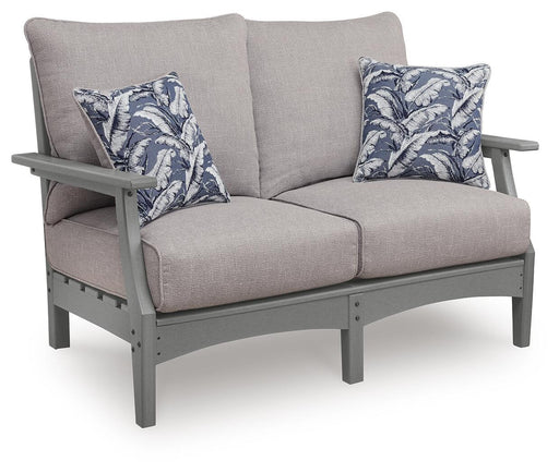 Cove Beach - Loveseat With Cushion - Gray Signature Design by Ashley®