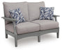 Cove Beach - Loveseat With Cushion - Gray Signature Design by Ashley®
