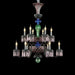 Michael Amini Lighting - Noir 12-Light Traditional Crystal Chandelier - Black Michael Amini