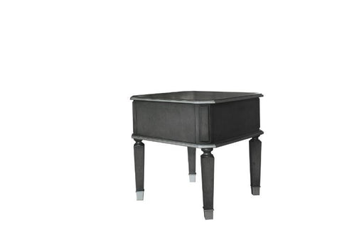 House Beatrice - End Table - Charcoal & Light Gray ACME