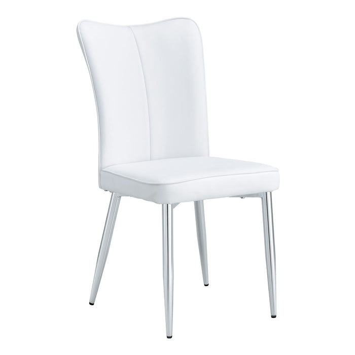 Modern Minimalist Dining Chairs With Metal Legs