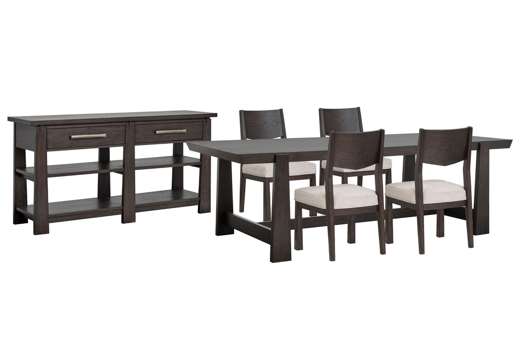 Tauren - Trestle Dining Table Set Magnussen Furniture