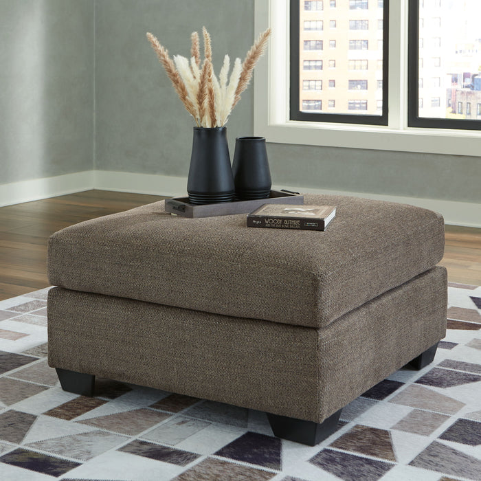 Mahoney - Oversized Accent Ottoman - Chocolate Signature Design by Ashley®