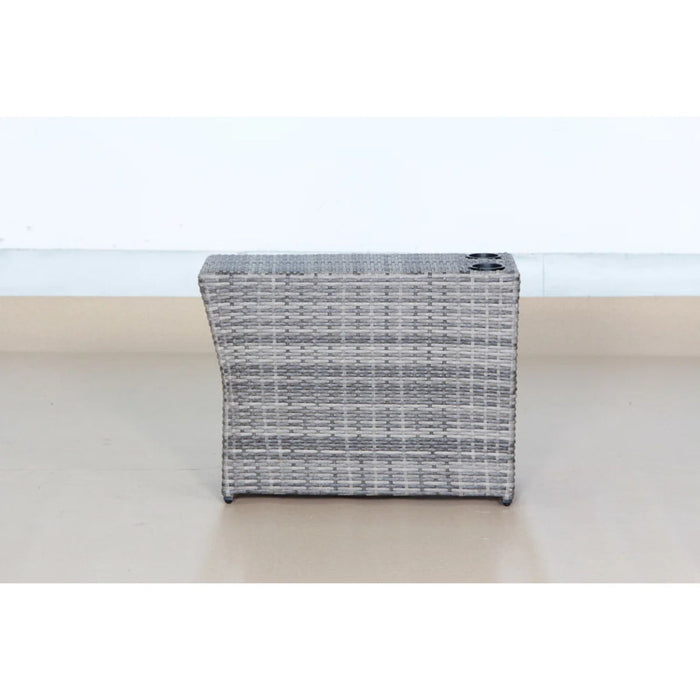 Shick Outdoor Side Table - Gray Mix LSI Patio Furniture