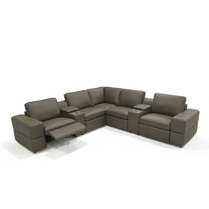Upholstered Large Arms Sectional With Recliner Seats Home Essentials