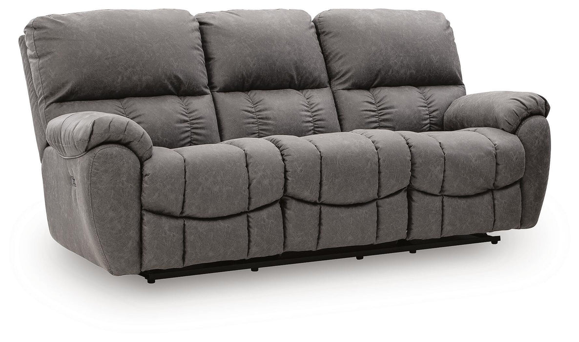 Bakerstein - Power Recline Sofa With Adjustable Headrest - Galaxy Signature Design by Ashley®