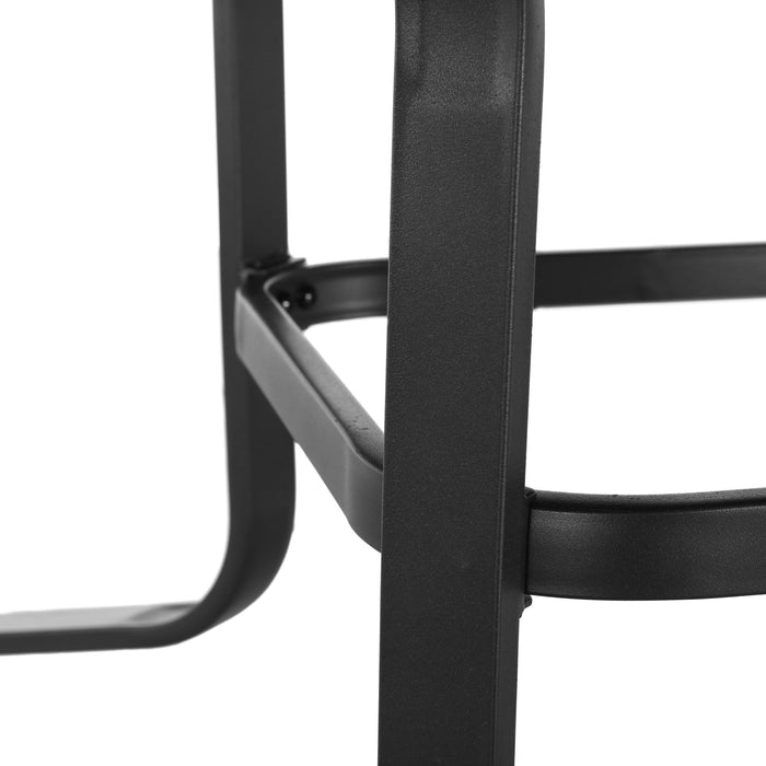 Metal Outdoor Dining Table - Brown And Black