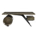 Brancaster - Executive Writing Desk With USB - Bronze Aluminum ACME