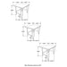 3 Piece Nesting Table With Hairpin Legs - Brown Furniture Max
