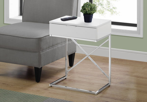 Accent Side Table, Storage Drawer, Spacious Tabletop, Contemporary & Modern 8th Street