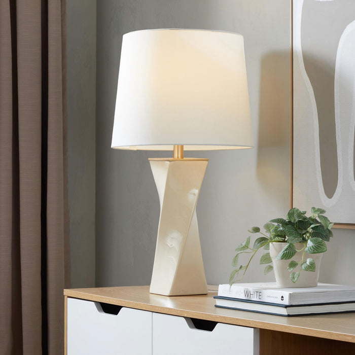 Curvo - Square Contemporary Table Lamp Lumi Source
