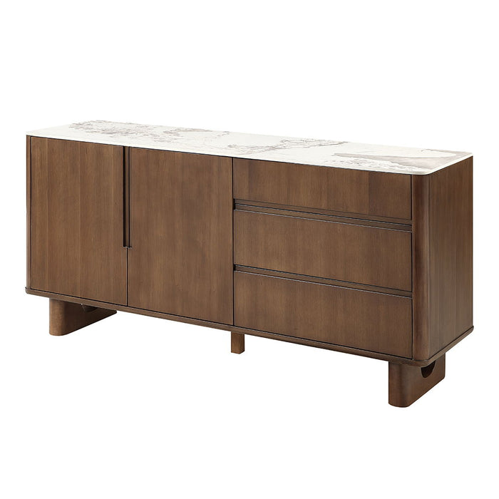 Harvey - Server With Ceramic Top - Walnut ACME