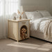 Indoor Dog House With Removable Cushion, Pet House For Cats & Small Dogs - Cream White / Light Yellow Daily Nest