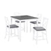 5 Piece Counter Height Dining Table Set With 4 Chairs Home Essentials