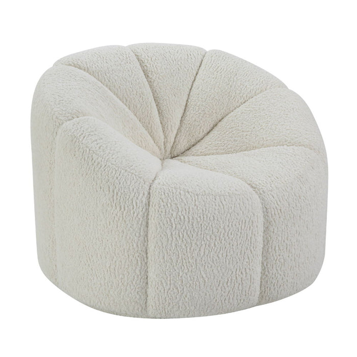 Osmash - Chair With Swivel - White Teddy Sherpa ACME