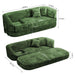 3 Seater Sofa With Built In Pet Bed Nook, Curved Design And 2 Throw Pillows Home Essentials