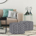 Noreen - Upholstered Square Pouf Simpli-Home