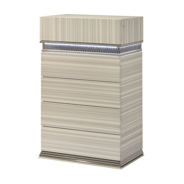 Leonor - 5 Drawer Chest - Gray Matrix Furniture Group