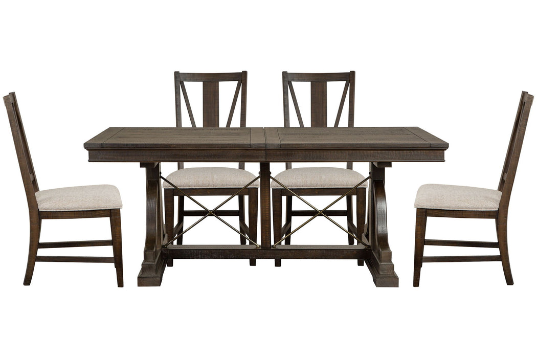Westley Falls - Extendable Trestle Dining Table Set Magnussen Furniture