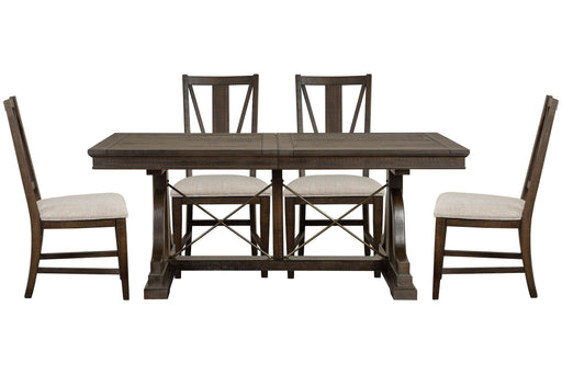 Westley Falls - Extendable Trestle Dining Table Set Magnussen Furniture