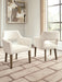 Marxmore - Dining Upholstered Arm Chair (Set of 2) - Beige / Brown Benchcraft®