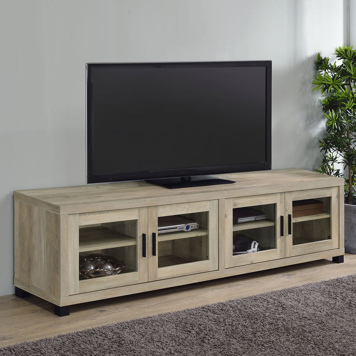 Heron - 4 Door TV Stand With Adjustable Shelving Furniture Max