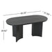 Dining Table With Curved Legs - Black Noble House