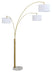 Valo - Metal Arc Lamp - Gold Finish Signature Design by Ashley®