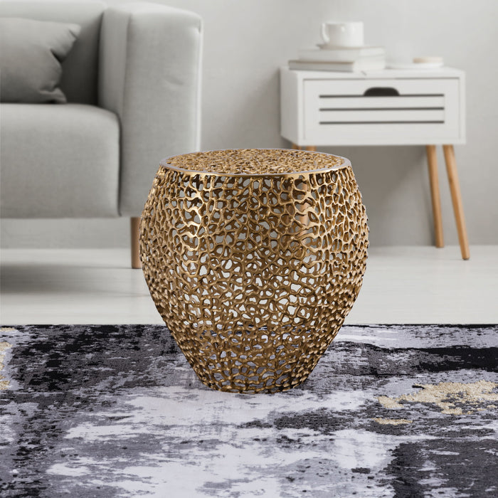 Et3403-18 - Side Table - Gold Matrix Furniture Group