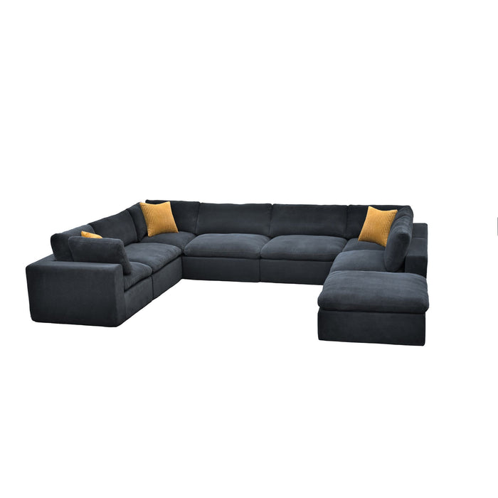 Custom Configuration Modular Sectional With Toss Pillows Home Essentials