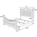 Bed Padded Headboard And Footboard Home Essentials