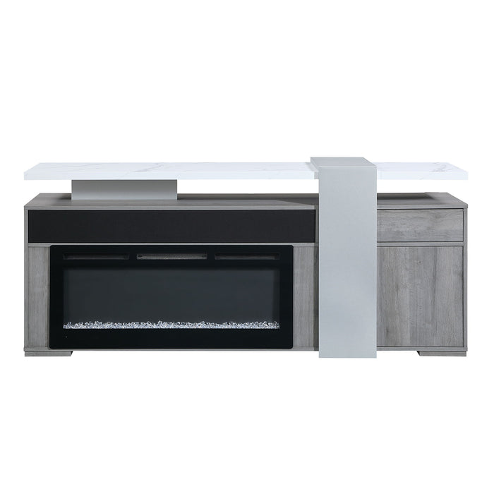 Zorra - Entertainment Unit With Bluetooth Speaker - Gray Global Furniture USA