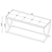 Bastien - Accent Bench - White Furniture Max